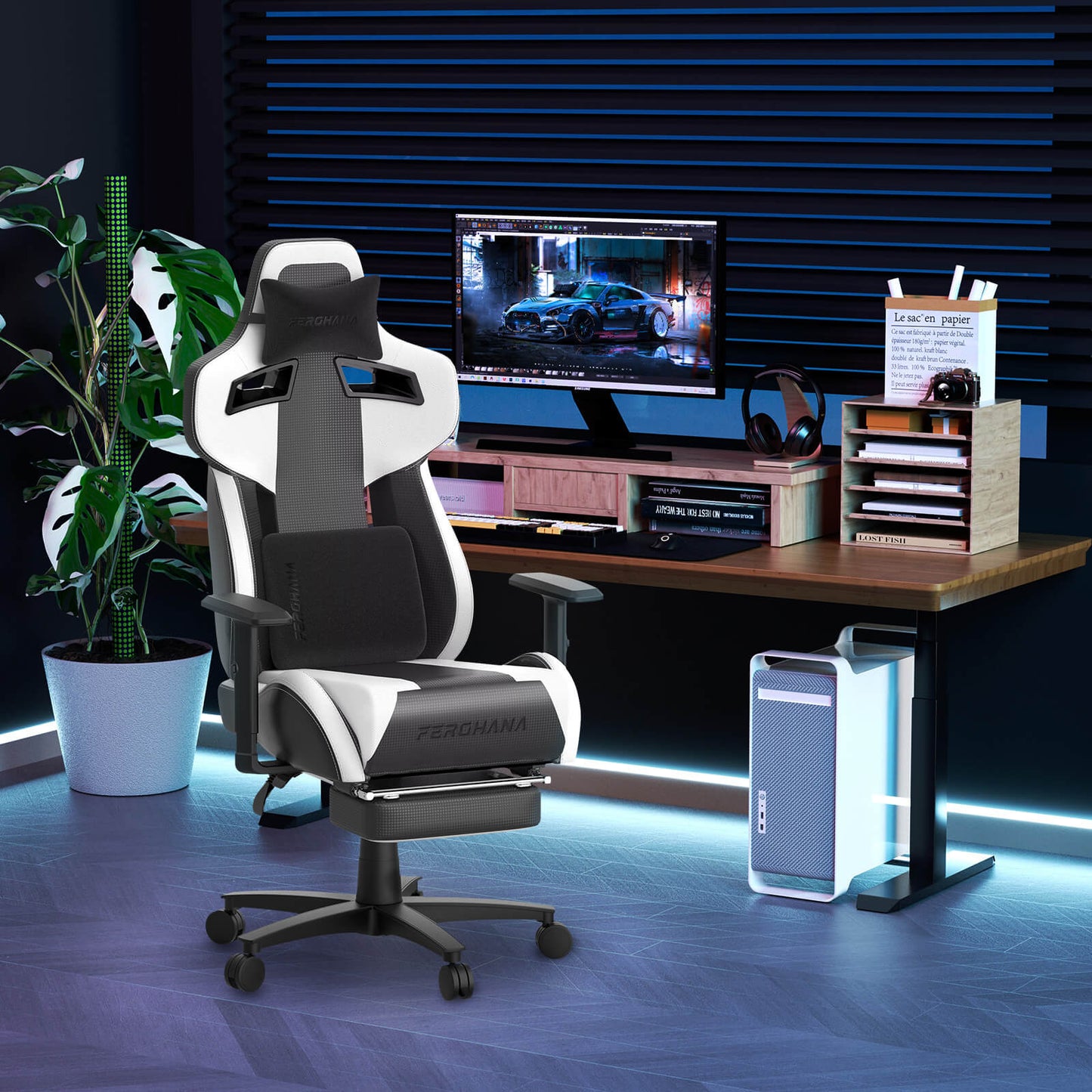 Ferghana Pro Gaming Chair - White