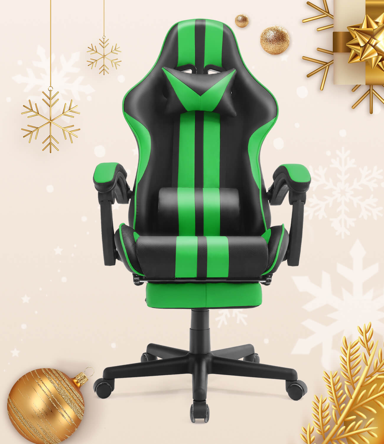 Ferghana Shelby Series Gaming Chair - Green