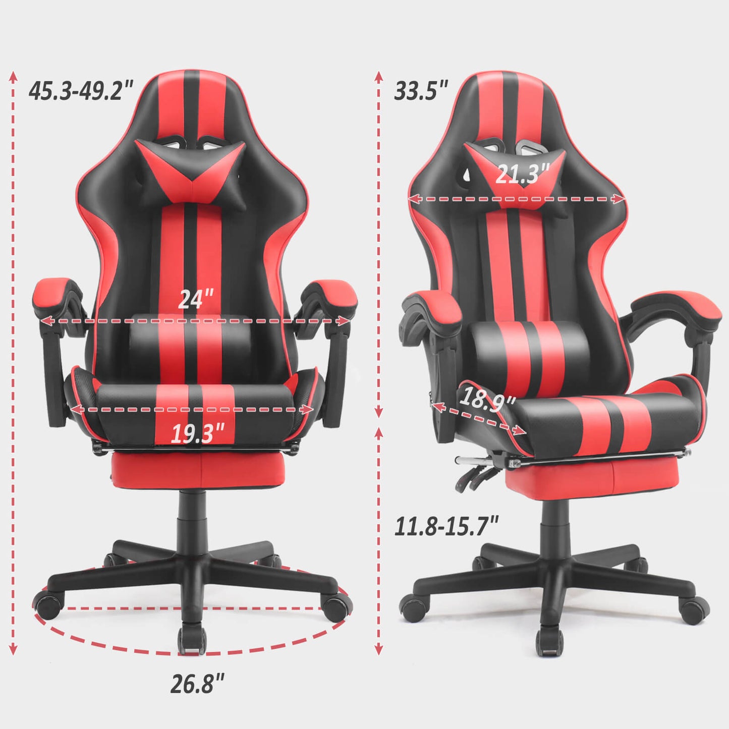 Ferghana Shelby Series Large Size Ergonomic Racing Style PC Game Computer Chair