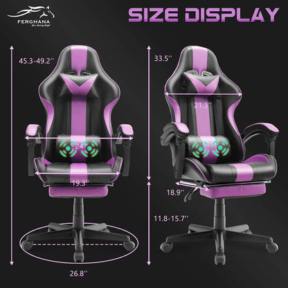 【Lowest Price】Ferghana Muses Series Gaming Chair - Purple