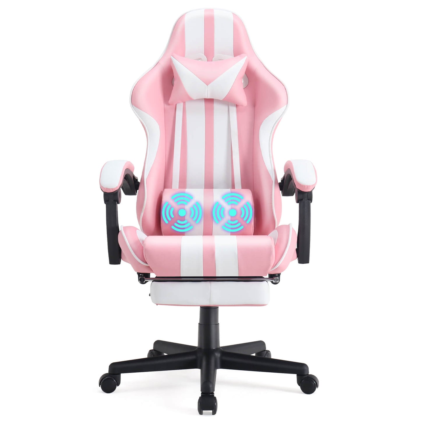 Ferghana Shelby Series Pink Computer Gaming Chair with Footrest