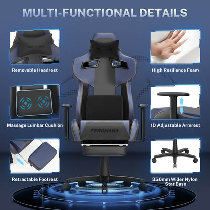 Ferghana Pro Gaming Chair - Blue