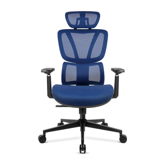 【NEW ARRIVAL】Ferghana Ergonomic Mesh Office Chair High Back Executive Swivel Chair with 400Lbs Weight Capacity(Navy)