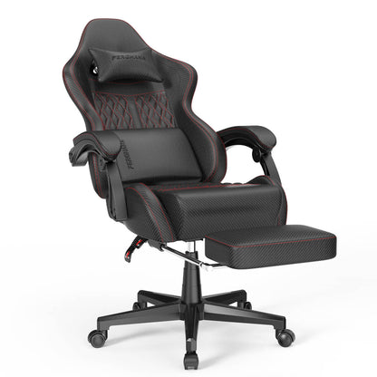 Vintage Series Gaming Chair 350Lbs High Back Gamer Chair Suitable for Home Office - Black