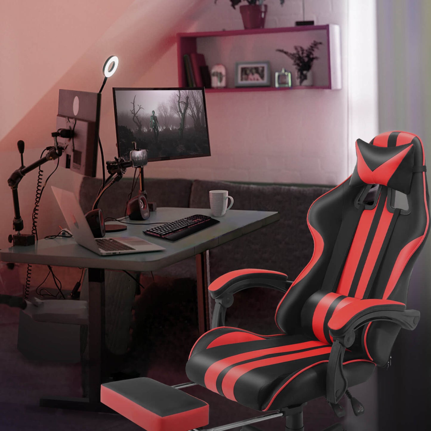 Ferghana Shelby Series  Gaming Chair - Tango Red