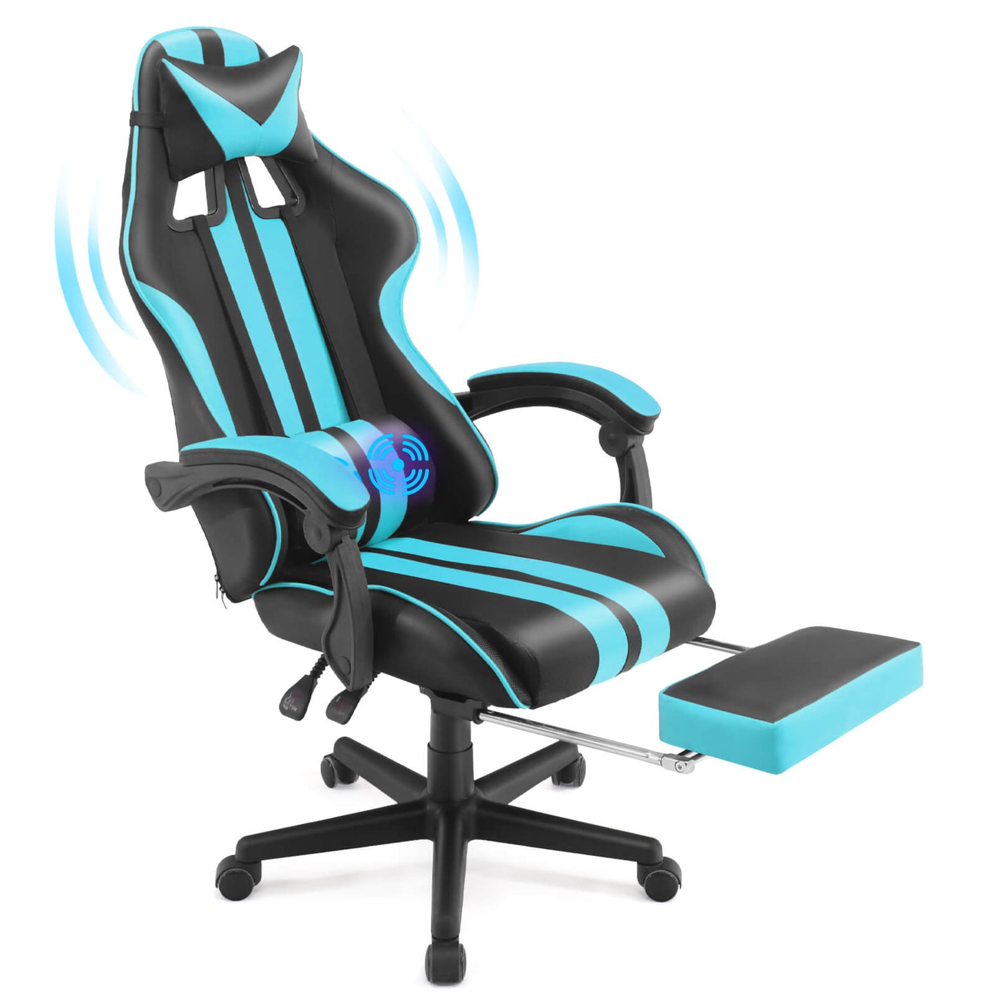 Ferghana Shelby Series Miami Blue Ergonomic Gaming Chair for Gaming Room